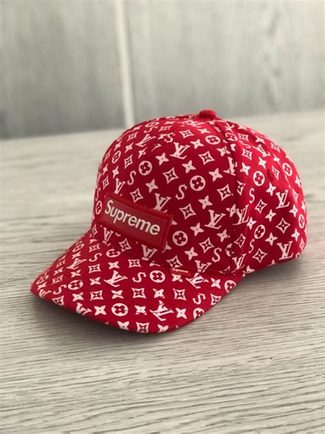 gorra louis vuitton supreme|louis vuitton x supreme.